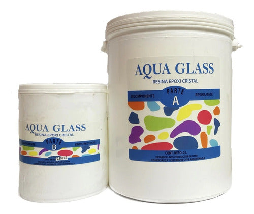 Resina Aqua Glass Classic X 1.450lts - Espesores Medios 0