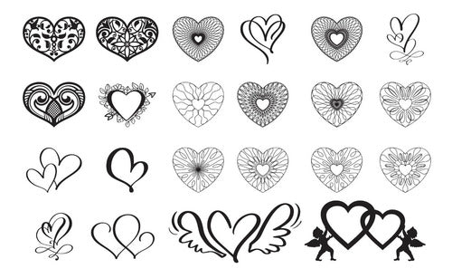 260 Laser Cut Vectors - Valentine's Day 260 Hearts 7