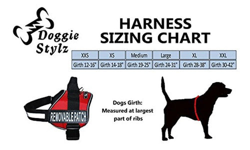 Doggie Stylz Service Dog Harness Training Vest with Saddle Bags 1