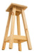 High Stool Pine Wood Natural 75cm 0