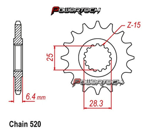 Tex Piñon Yamaha ATV YFZ 450 09-19 YFM 700 Raptor 06-19 - Powertech Motos 1