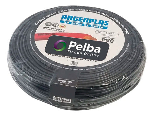 Argenplas Unipolar Cable Roll 1x1mm Black X 100 M 0