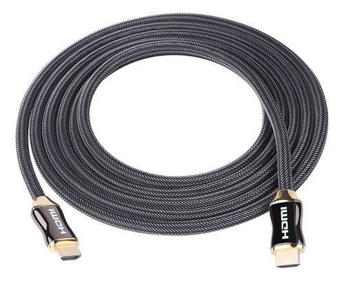 Cable Hdmi 4k 19+1 Nailon Trenzado Gravity Largo 3 Metros © 2