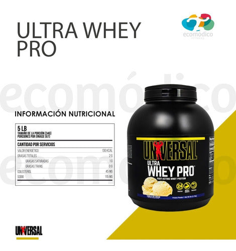 Universal Ultra Whey Pro X 5lb + Vaso Mezclador 1