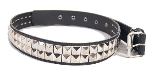 BlackS Double Spike Eco-Leather Belt Rock Punk Metal Bsc02 0