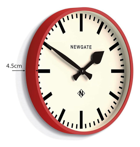 Newgate® Reloj De Pared Ferroviario Número Tres - Reloj Redo 3