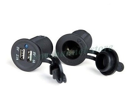 Coche Mechero Socket Splitter 12v 2port Usb Cargador Adaptad 1