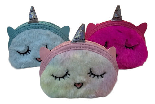 Las Lolas Monedero Peluche Diseño Unicornios Con Colgante 2