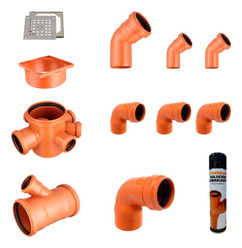 IPS Drainage Kit for Bathroom Plus Silicone 0