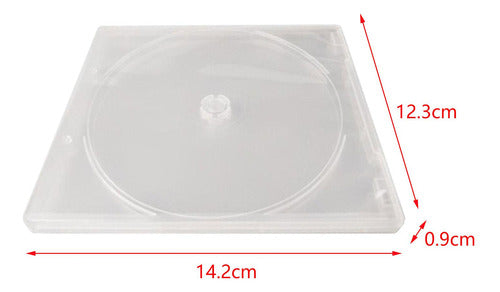 10x Capas Transparentes Para Cd, Capas Padrão Para Dvd, 1