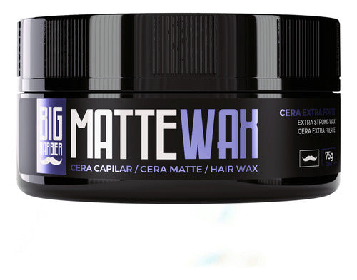 Cera Capilar Matte Wax Big Barber 75g Seca Atacado 6 Unidad 4