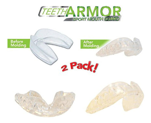 Pack of 2 Teeth Armor Sports Mouth Protectors 2