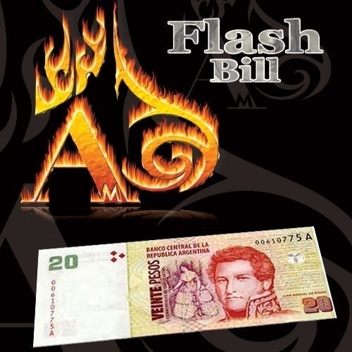Magic Flash Money Bill Pesos Fire Trick Alberico Magic 4