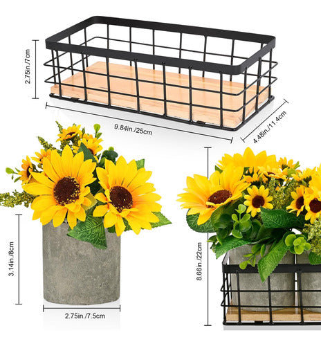 Yahallow Artificial Sunflower Plants - Indoor Flowers 3