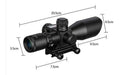 Schockproof Telescopic Scope 2.5-10x40 With Laser And 11 & 22mm Bases 3