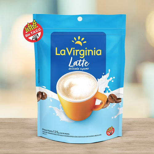 La Virginia Cafe Latte Instantaneo Doypack 125 Gr X 10 Un 2