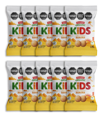 Smookies Kids Orgánicas 20 Unidades 40gr Sabor Banana 0