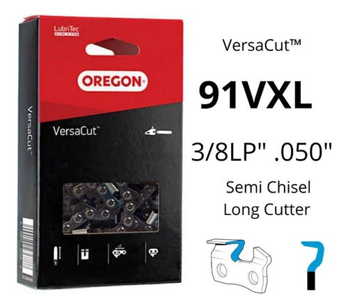 Cadena Oregon Motosierra Ms 210 Azul - 55 Esl. Diente Largo 2