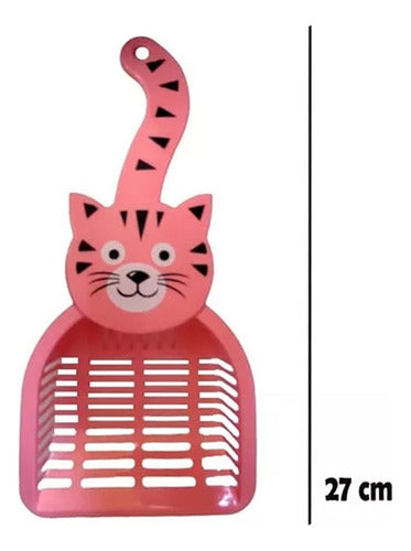 SHOPFINITY Cat Sanitary Scoop with Pink Tail Design 3