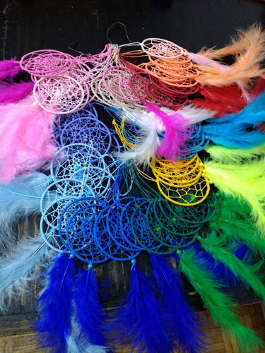 Artesanias by Sindel Dream Catchers 5cm 1 Feather Pack of 12 Units 1