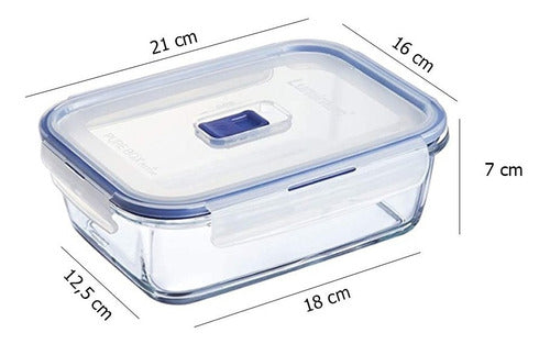 Luminarc Pure Box X3 Rectangular Storage Containers Set 3