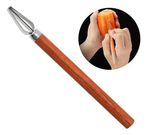 Wooden Handle Sgraffito Tool for Ceramics and Pottery (M1) 0