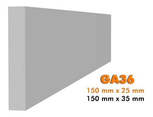 Arteck GA36 150 mm X 25 mm Telgopor Exterior Mouldings Guard 1