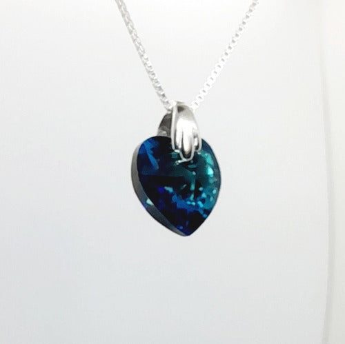 Swarovski Elements Heart Crystal Pendant Necklace 2