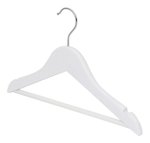 NilaPack Pack of 50 White Wooden Hangers for Kids 2