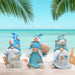 ~? Hodao 3pcs Summer Gnomes Decor Sea Star Shell Gnomes Hand 4