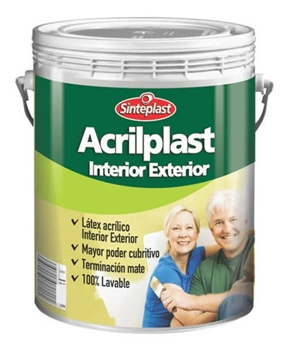 Sinteplast Acrilplast Azul Traful 4L Interior Exterior Paint 0