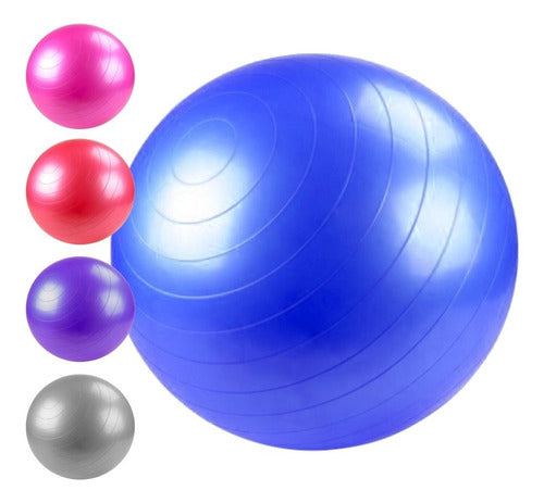 6 Pilates Medicinal Yoga Ball Esferodinamia 65cm Fdn 0