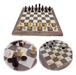 Wooden Ajedrez Backgammon and Damas Game Set + Shipping 4