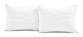 Lush Decor Arora Pleat 5-Piece Comforter Set, King, White 4