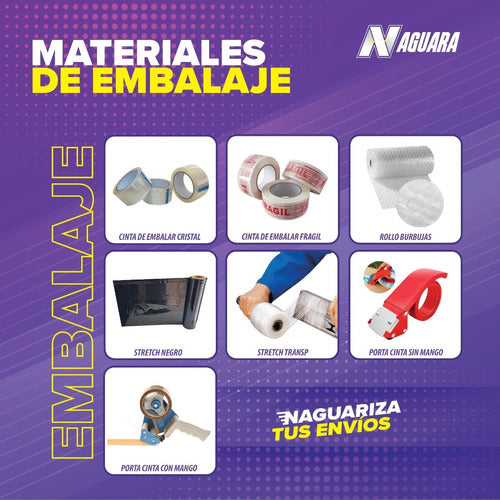 Naguara Bolsas Sobre Ecommerce Negra X500 N°2 30x41 C/ Adhesivo 3