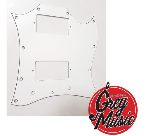 Cool Parts Pickguard Ptsg01 SG Standard 2 Dobles Blanco 2