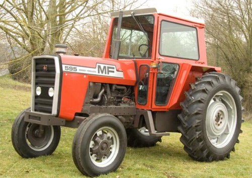 Tractor Massey Ferguson 595 Adhesivos De Calidad Alemana 0