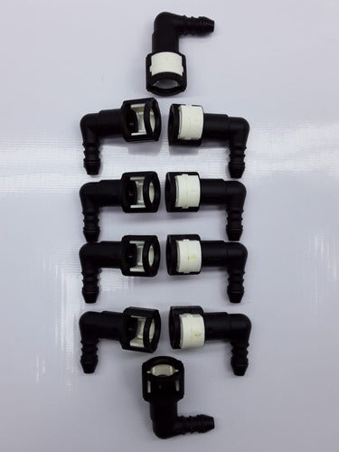 Conector Acople Rapido Clip Combustib Nafta 5/16 Kit Por 10 3