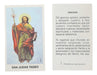 Religious Cards San Judas Tadeo Santoral Holy x 100 Units 0