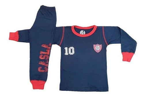 Pijamas y Compañia Pijama Jersey San Lorenzo Oficial Equipo Futbol Niño 2 Al 10 0