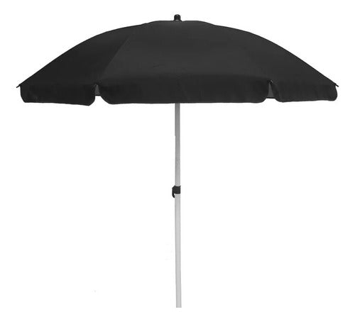 AE Beach Umbrella 1.80 M Diameter UV Filter Black 0