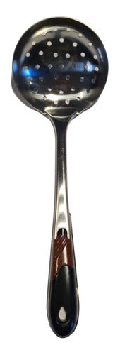 Stainless Steel Skimmer with Wooden Handle 0
