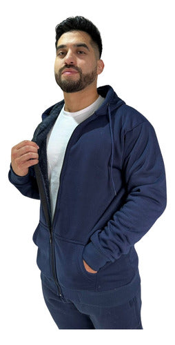 Markiel Hooded Jacket with Sherpa Lining for Men 4