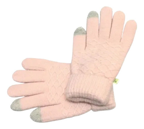 Women's Textured Touch Screen Acrylic Chenille Gloves Su22358 Maple Fast Shipping 6