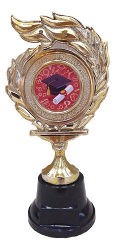 CABPremiaciones Trofeo Plástico Llama Diploma Graduado Egresado 17c Souvenir 0