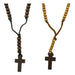 Santería San Juan Simple Smooth Wooden Rosary 0