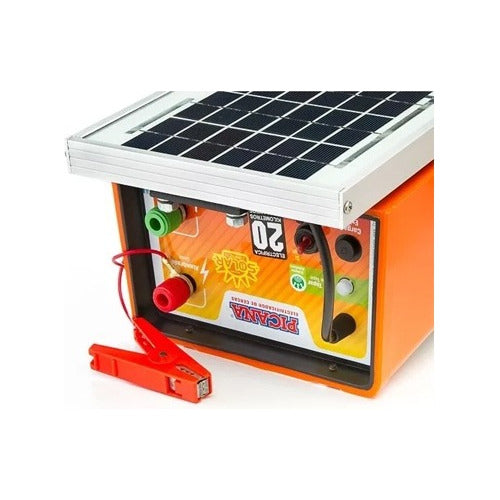 Picana Solar Electric Fencer Compact with Battery 20km 0