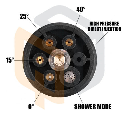 6-IN-1 Quick Connect Pressure Washer Gun Hose Nozzle Combo with Washing Glove 4