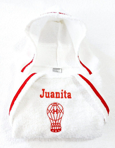 Poncho Hurricane Chacarita Tigre Kid's Soccer Personalized Bathrobe Towel 100% Cotton 2