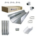 Complete Galvanized Steel Roof Gutter Kit 4.50m x 3m High 0